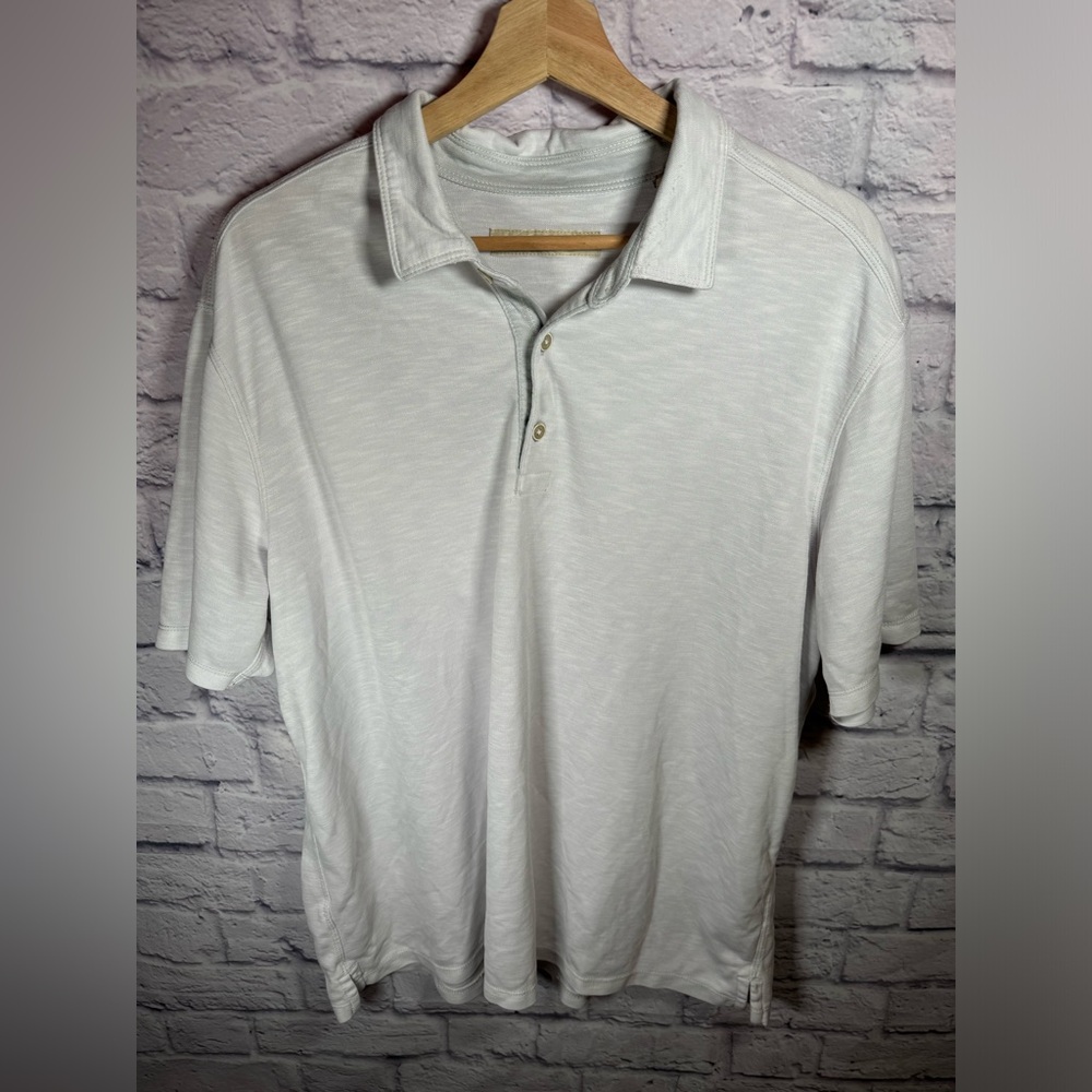 Tommy Bahama Short Sleeve Modal Polo Shirt Mens Size XL‎ White
